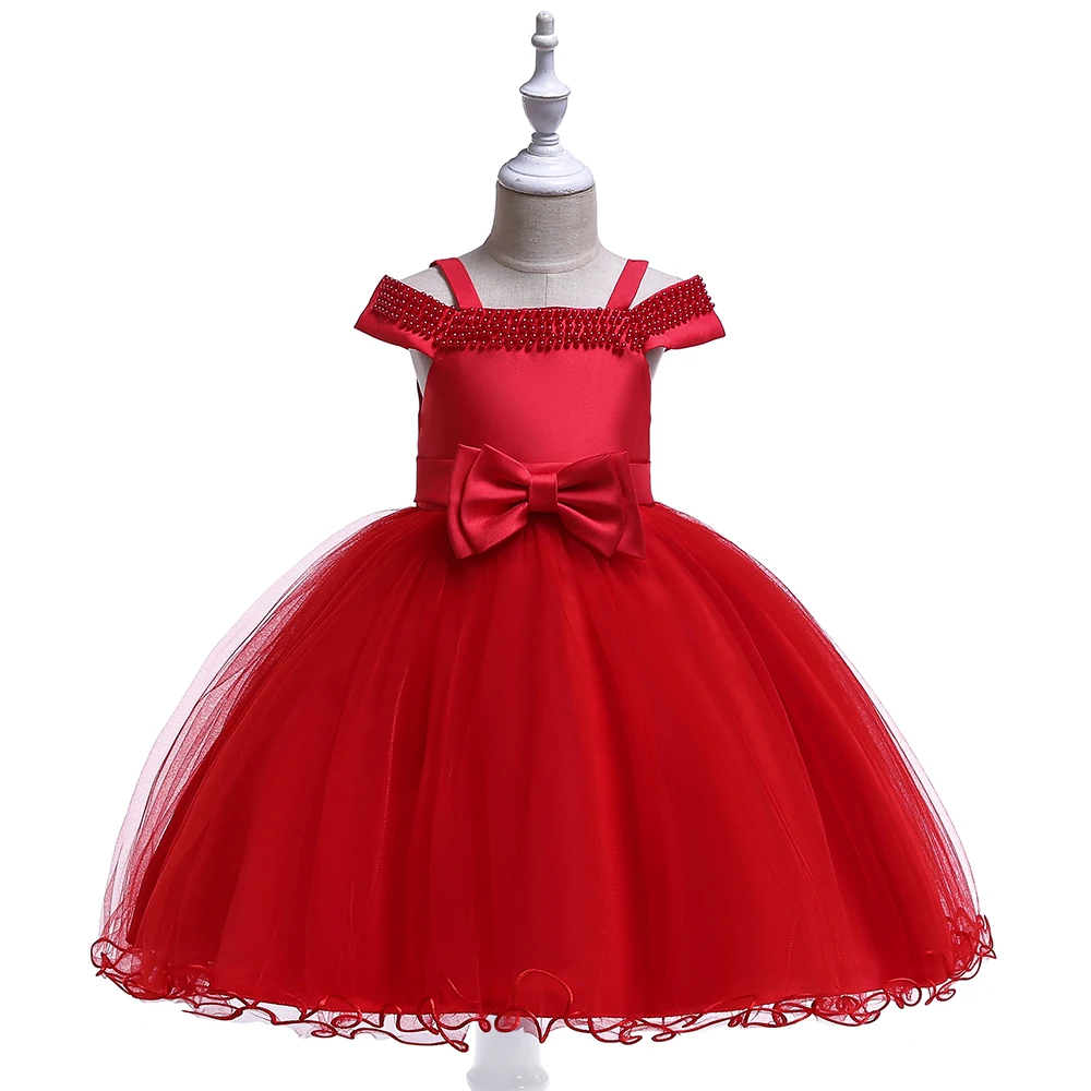 

Beautiful Baby Summer Frock Design Formal Party Wedding Girl Dress Turkey Wholesale Children Clothes L5082, Blue.red.white.champagne