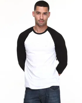 Black Sleeves Plain Raglan Shirt 