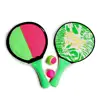DECOQ Promotional Beach Tennis Paddle Racket Set Multi-Role Plastic Throw and Catch Ball Game