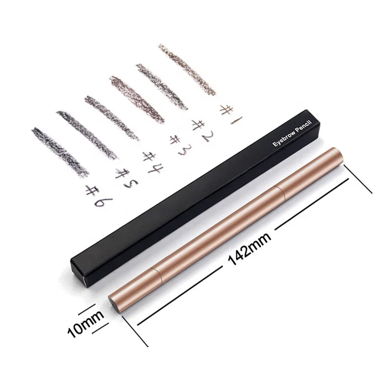 

Wholesale eye brow pencil with brush no logo OEM private label eyebrow pencil