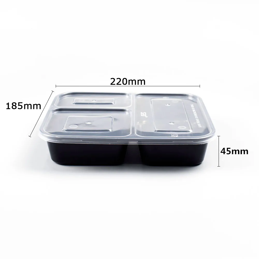 

2019 Best Selling F379 3 Compartmente Plastic Microwave Bento Lunch Box Leakproof Food Packaging Containers, Oem