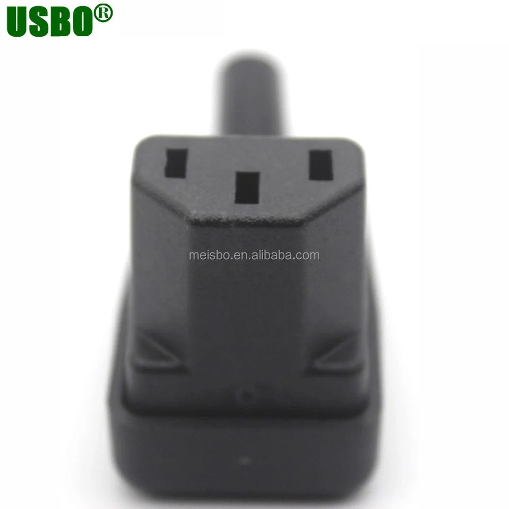 Iec 320 C13 Power Plug 90 Degree Angled Female Plug Ac 10a 250v Power