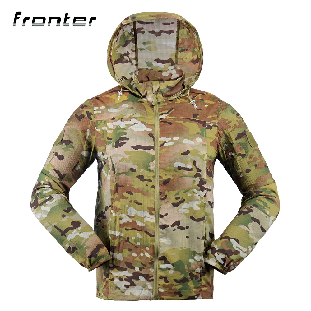 

Military Breathable Sun Protective Quick-drying Thin Jacket for Men, N/a