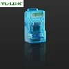High Quality Gold-plated Cat5e plug 8P8C plug RJ45 plug shielded crystal head network cable connector