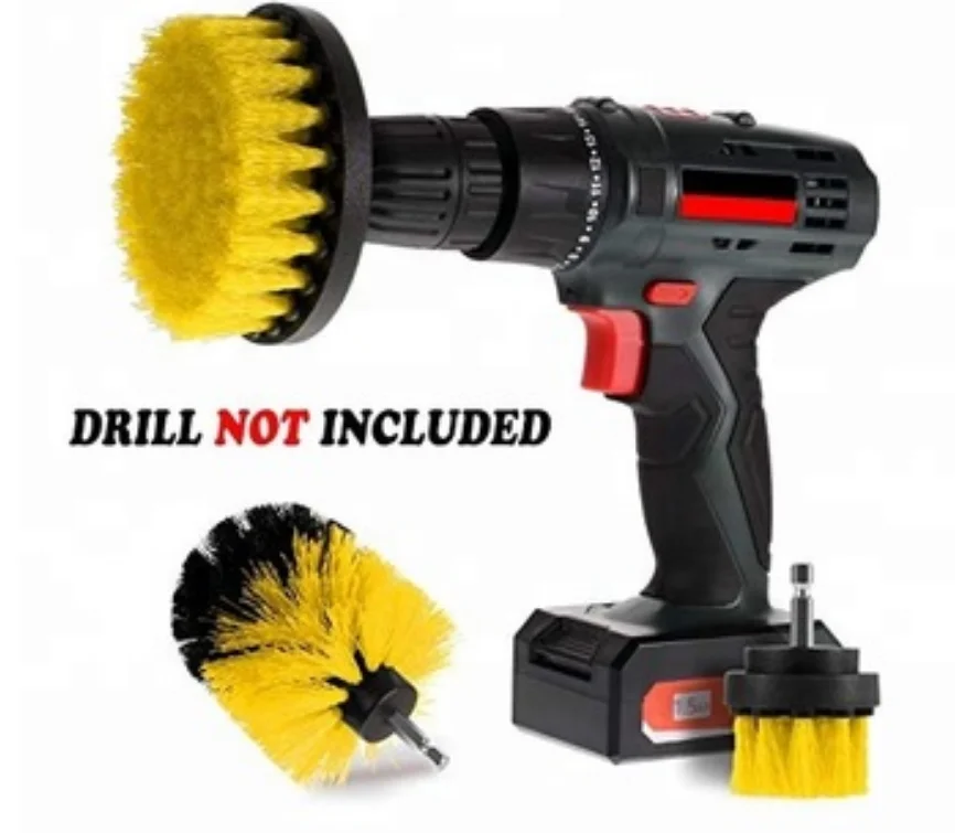 
3pcs Set Power drill cleaning brush set for carpet cleaning brush for drill 