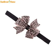 Recém Projeto Encantador Doce Força Elástica Faixa Do Cabelo Da Princesa Do Bebê das Crianças Menina Dot Rodada Bowknot Leopardo Hairband June9
