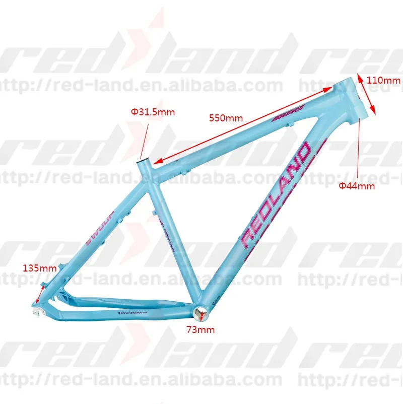 Redland Bike Parts Frame Mtb Mountain Bike Frame Bicycle Alloy