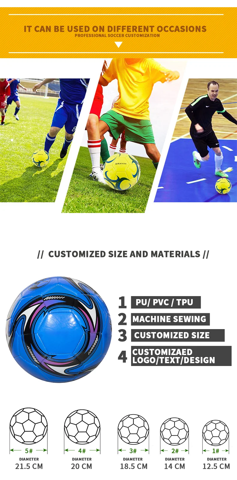 Custom Size And Logo Pvc Machine Sewed Soccer Ball Bulk Handball Buy