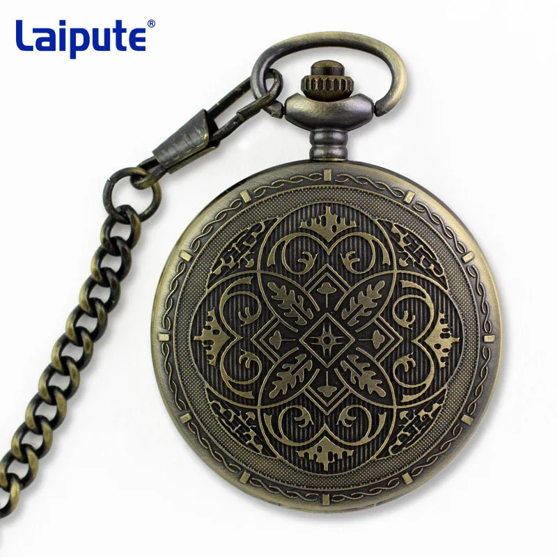 Customized Antique Pocket Watch Beautiful Design Japan Movt Quartz