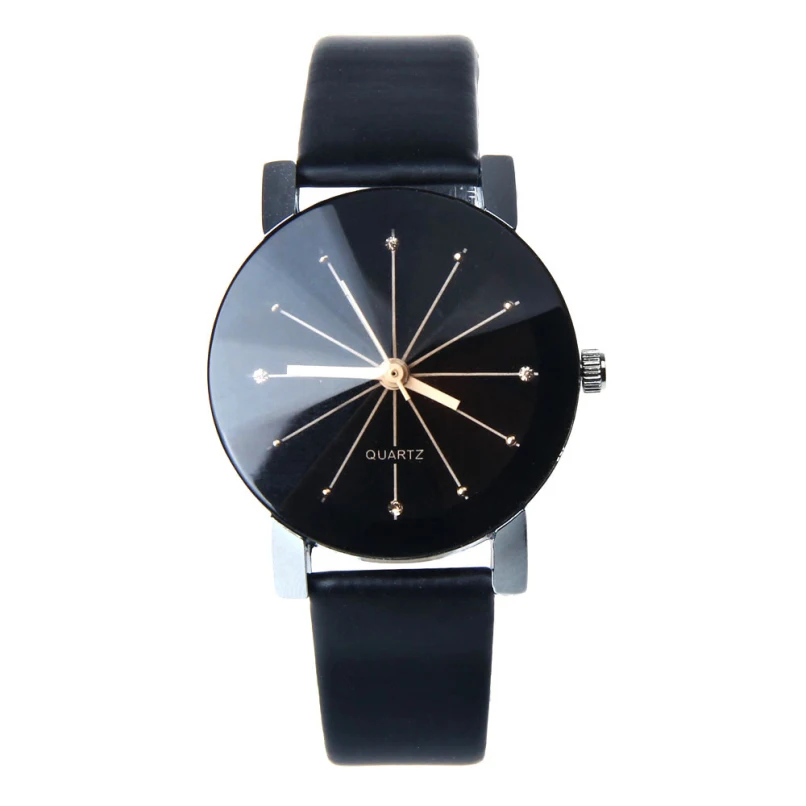 

2018 New Quartz Clock Leather Men Wrist Watch Round Case Men Watch MW-34, Black/white