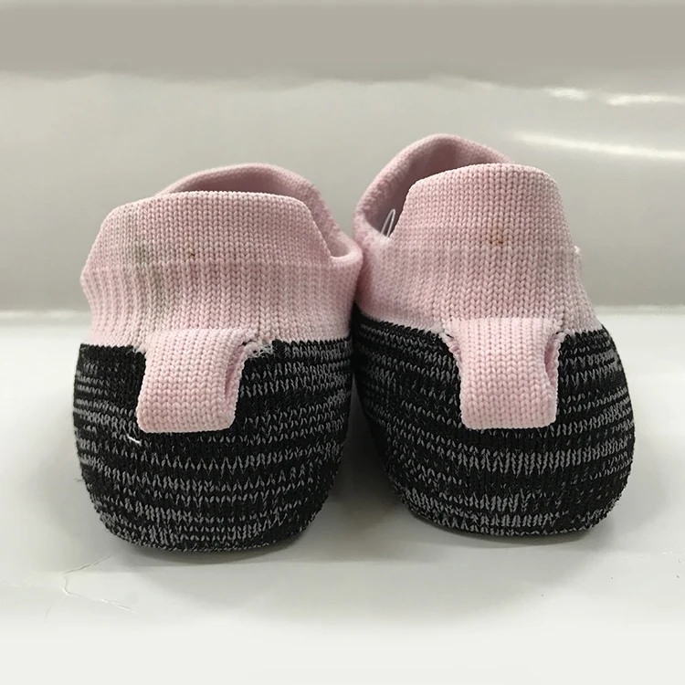 Wholesale Comfortable Strip Knitted Shoe Upper Champion Sock Shoes