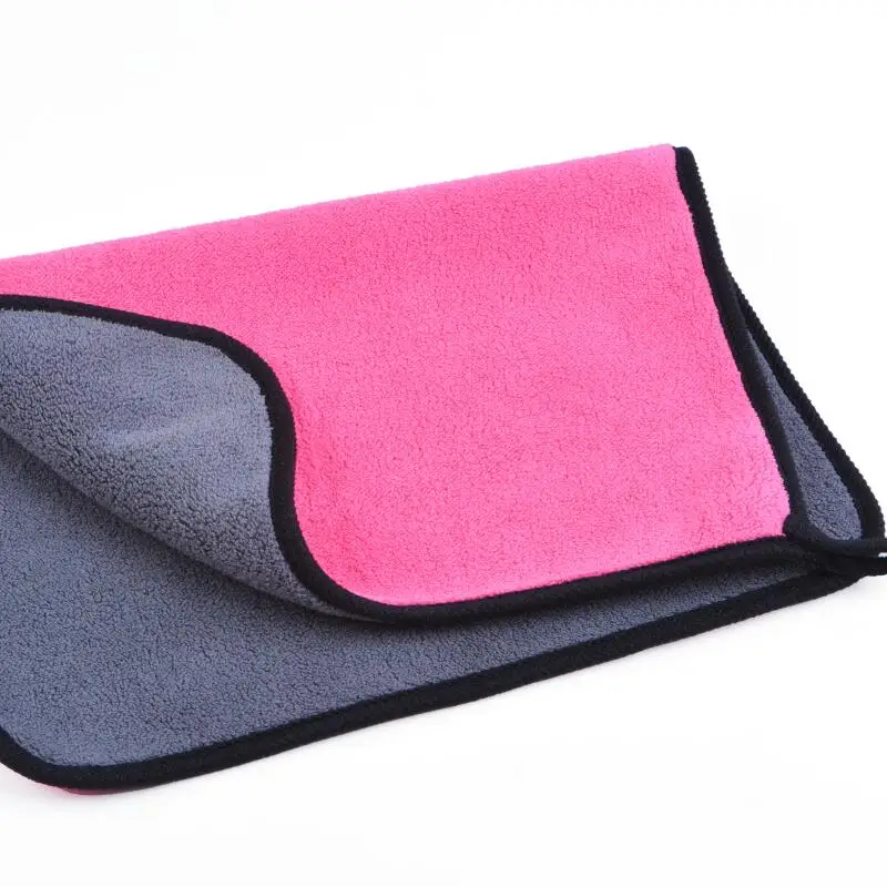 
Promotional wholesale private label small 30x40 microfiber car wash coral fleece/ hand towel with print logo 