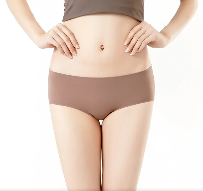 

Women Briefs Young Ladies Seamless Underwear Wholesale Lingerie Sexy K138, Black beige brown