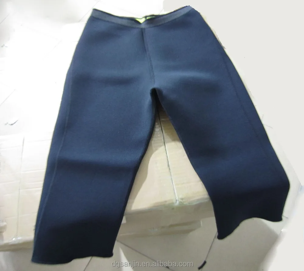 

Hot sale neoprene slimming pants body slimming suit sweat sets sauna pants, Black