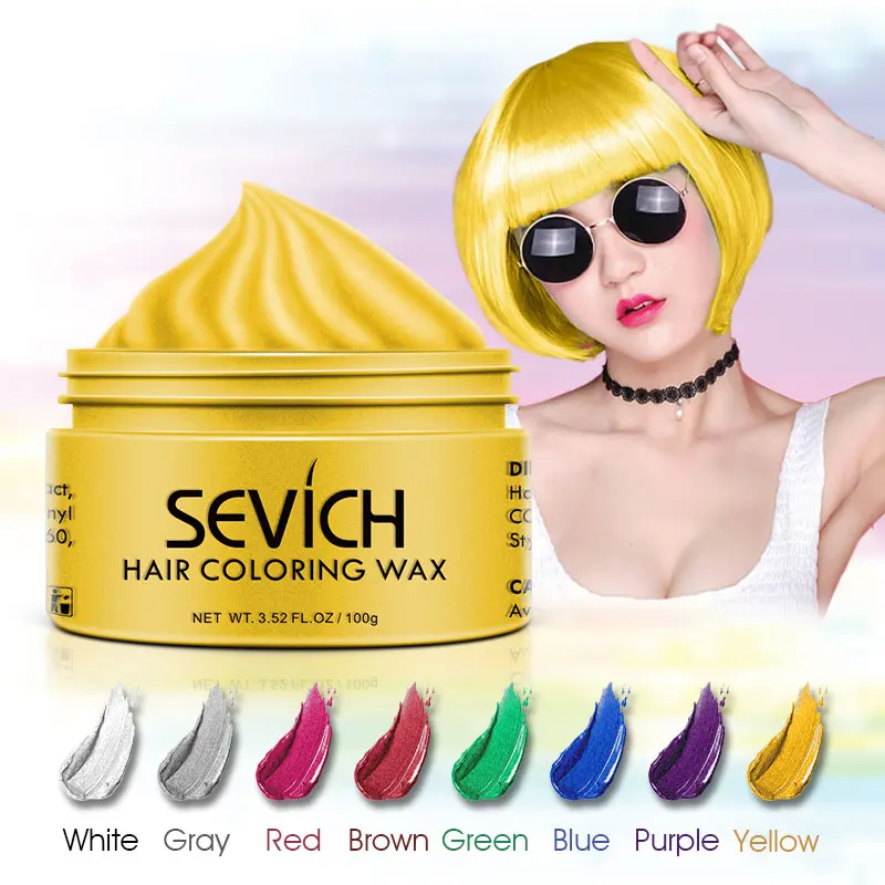 

OEM service silver color hair wax cream natural styling clay, Sliver/red/ blue/green/gold;black/white/purpel/oem