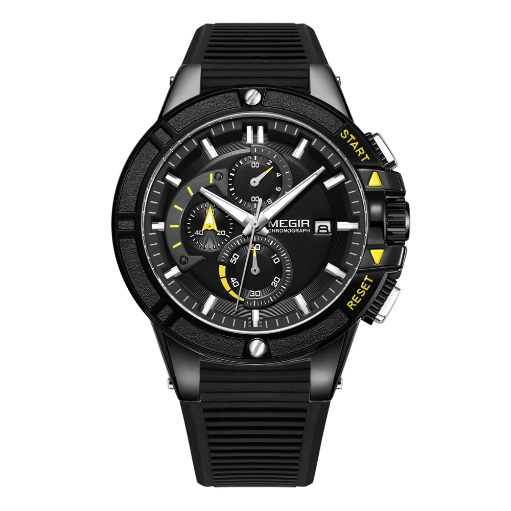 

Hot Selling Fashion Luxury Sport Men Quartz Chronograph Watch