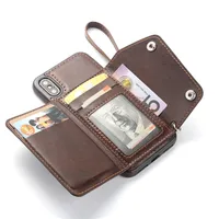 

For iPhone X Xs Max Xr Wallet Case Shockproof Leather Cover Protective Card Cover with Pockets ID Card Slot Holder