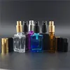 wholesale custom 30ml empty color square glass essential oil bottle,30ml square essential oil glass bottle for perfume