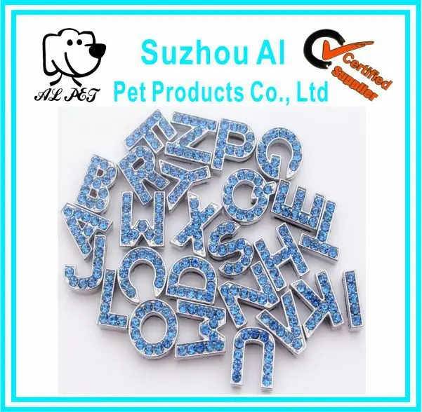 Dog Diy Collar Personalized Rhinestone Pet Collar Diamond Insert Letter