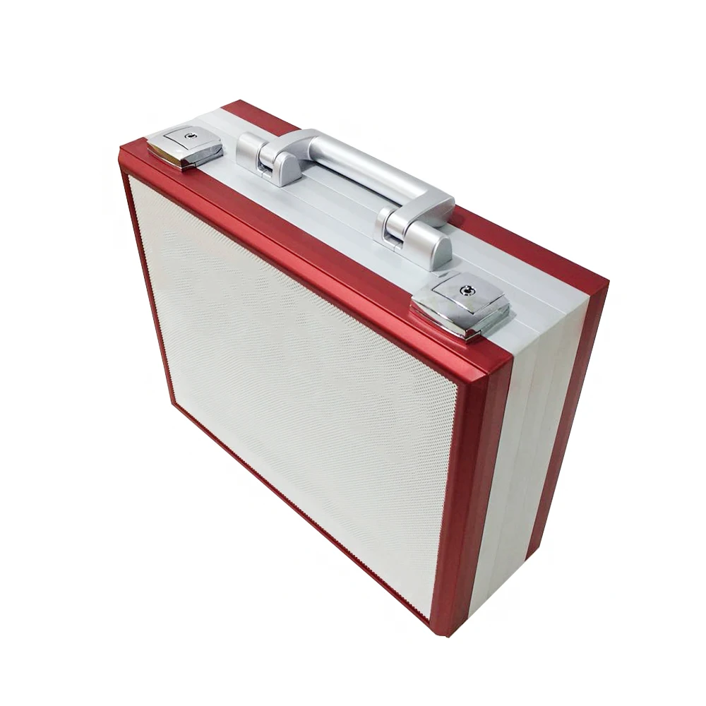 Custom Beauty Hard Case Aluminium Suitcase Metal Silver Briefcase