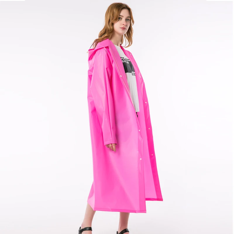 New Design Cheap Eva Customized Handbag Pink Raincoat With High Quality ...