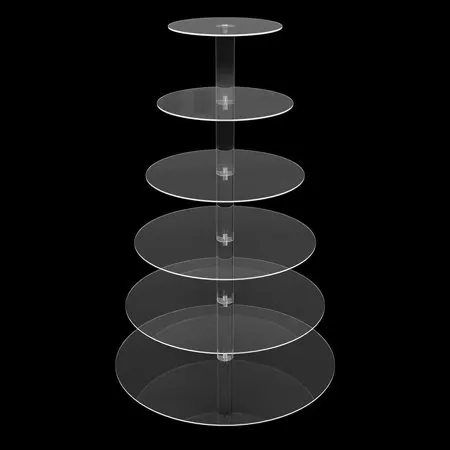 Стеклянная подставка для торта 5 ярусов
