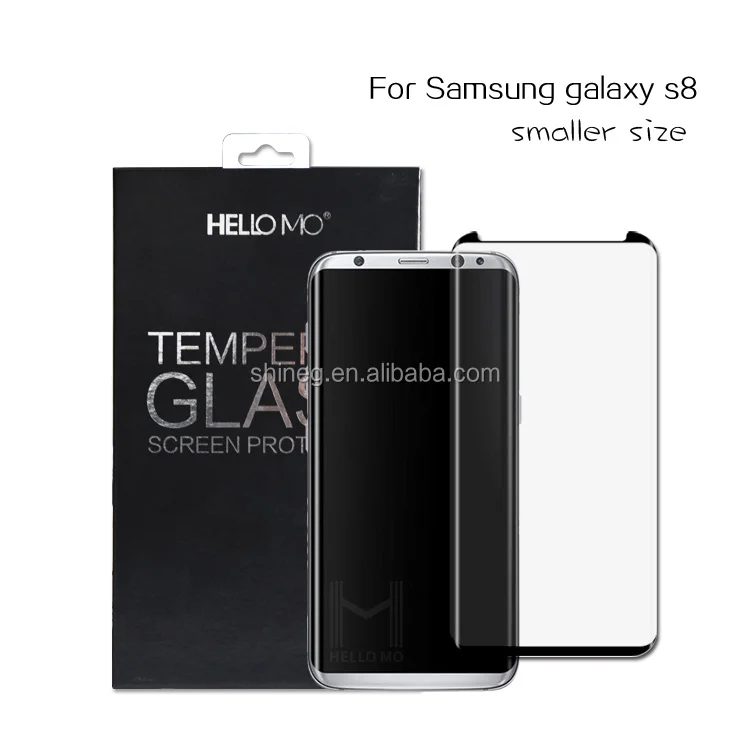 

Best tempered glass material 3D full cover screen protector for Samsung S8 screen protector