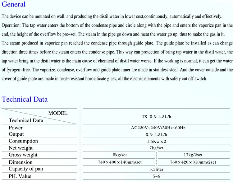 Wall Mounted Electric Distilled Water