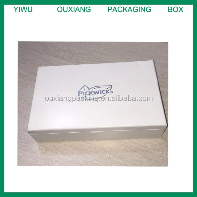New Design Luxury Matte White Lacquer Finish Wooden Tea Box With 8