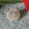 silver plated 5th years anniversary lapel pin badge