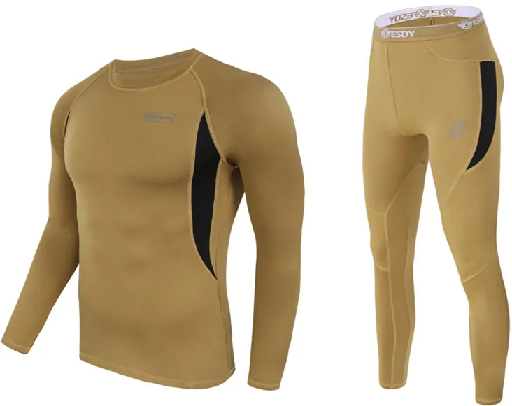 

Men's Winter Sports Fashion Thick Thermal Underwear, Black;khaki;military green