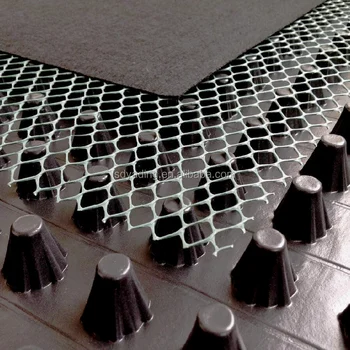 drainage dimple mat plastic strength sheet waterproof larger