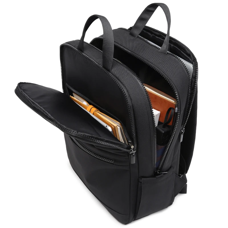 

stylish full color printing USB charge port backpack bag with front pocket, Custom made