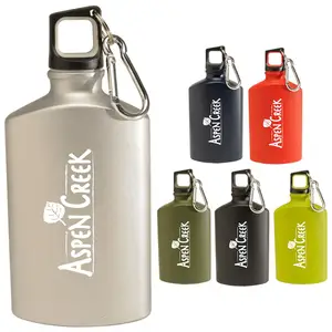 Image of Custom Promotional 2018 new colorful 17 oz Hiking Flat Aluminum Bottle with your band