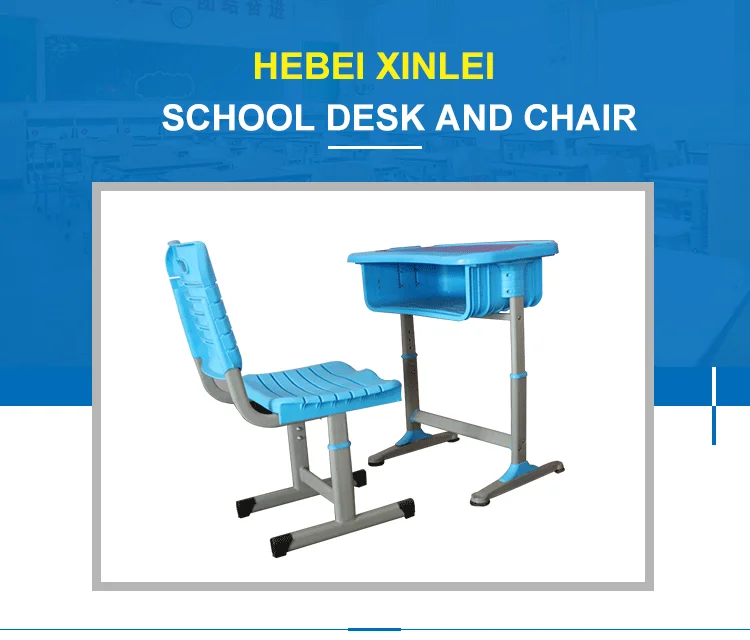 Hot sale fixed school chairs with tables attached