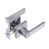 -High Quality Indoor Privacy Bathroom Bedroom Adjustable Latch Nickel Door Lever Tubular Lever Lock