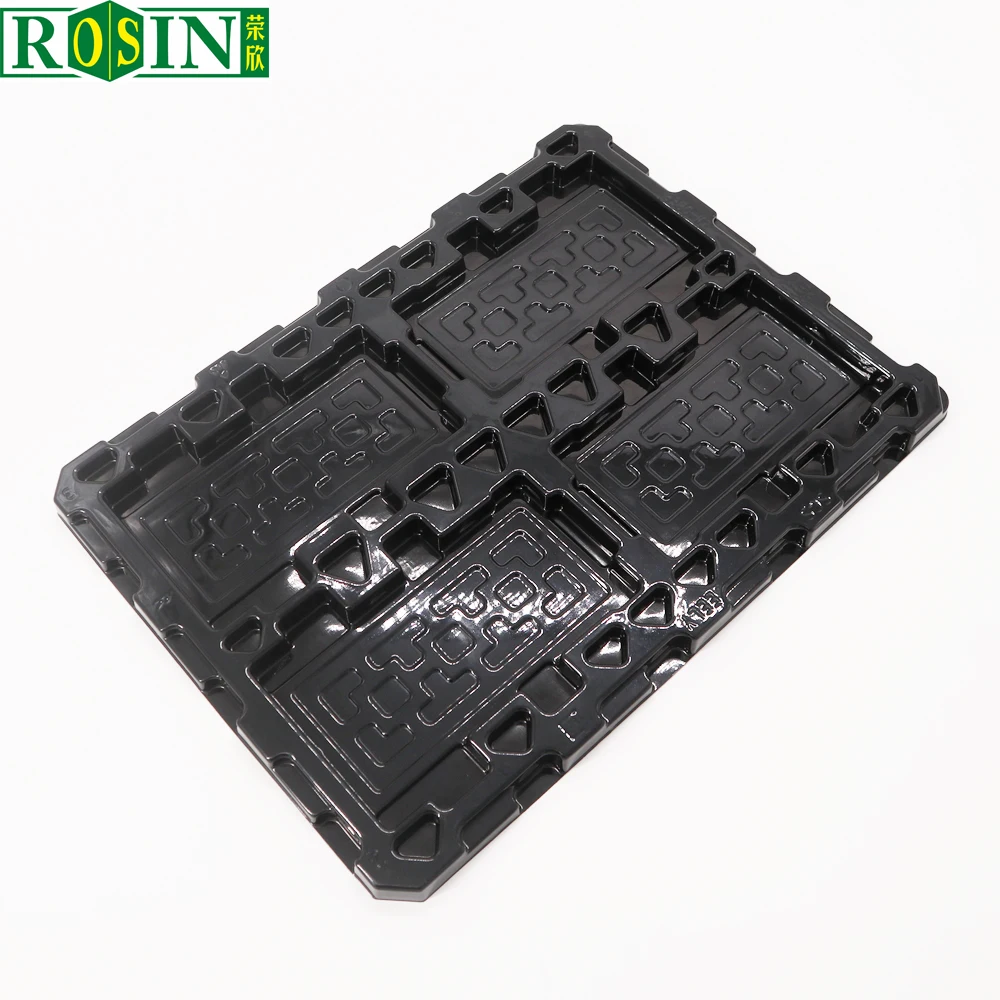Ps Thermoformed Plastic Packaging Electronic Component Tray Vacuum Forming Packing Tray