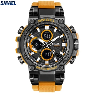 ODM OEM Smael  SL1803 stylish waterproof digital and analog led watch