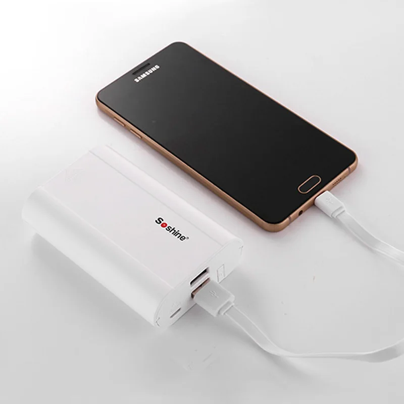 Soshine LCD 3 Slot 18650 Battery Charger Box Power Bank Box 18650