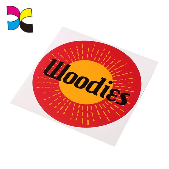 custom circle paper stickers/custom labels offset printing