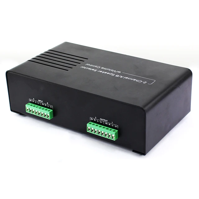 Zone Speaker Selector,2 Channel A/b Speaker Selector With Volume