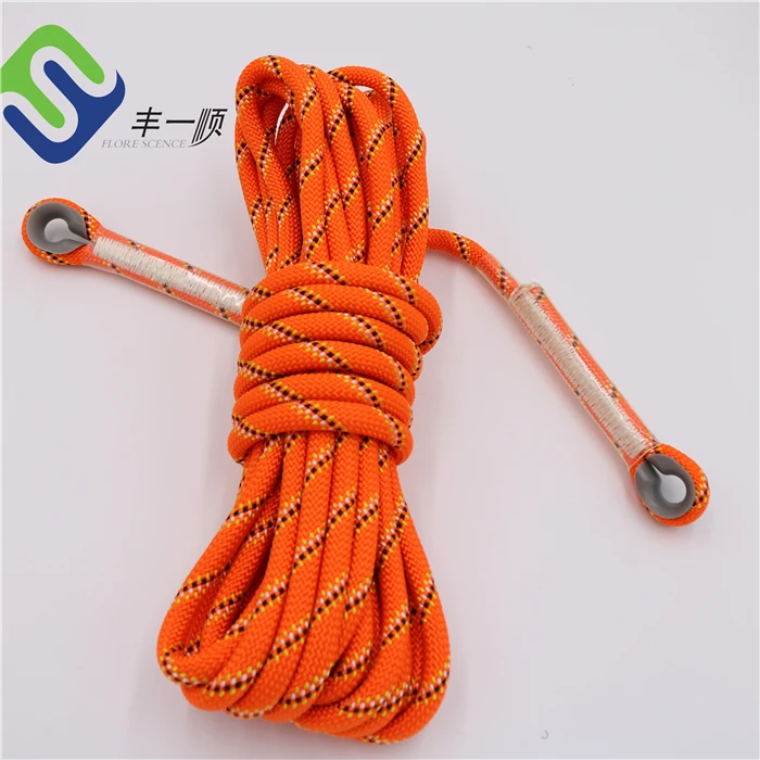 

10mm Polyester climbing rope for rescue safety rope, Colored