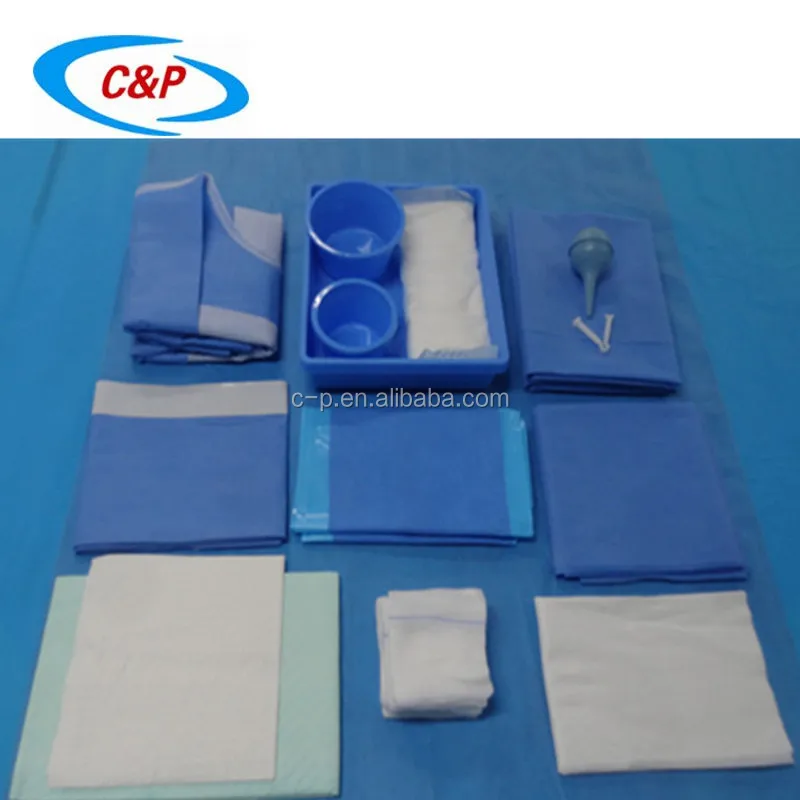 
Disposable Caesarean sterile baby birth delivery pack 