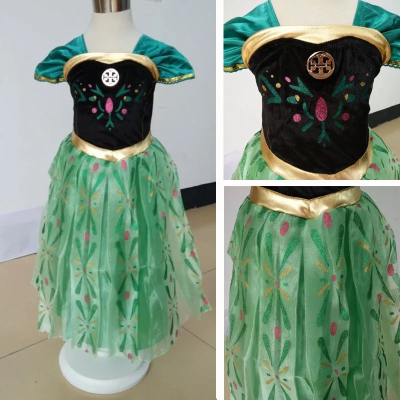 

China Manufacturer Princess Dress Baby Girl Clothes Children Garments Kids Frozen Cosplay Garments BXLSXB, N/a