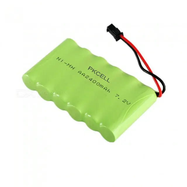 7.2v 2400mah Rechargeable Battery Pack 6x1.2v Aa Nimh Batteries For ...