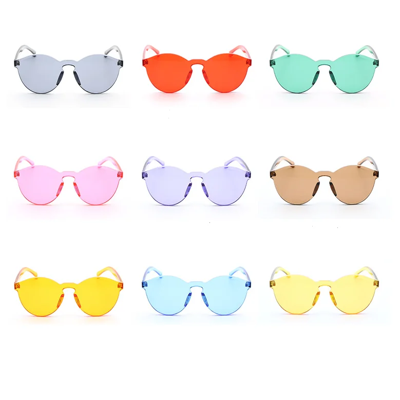 Fashion And Cheap Sunglasses With No Frame Onepiece Ocean Shades Buy Cheap Sunglasses No