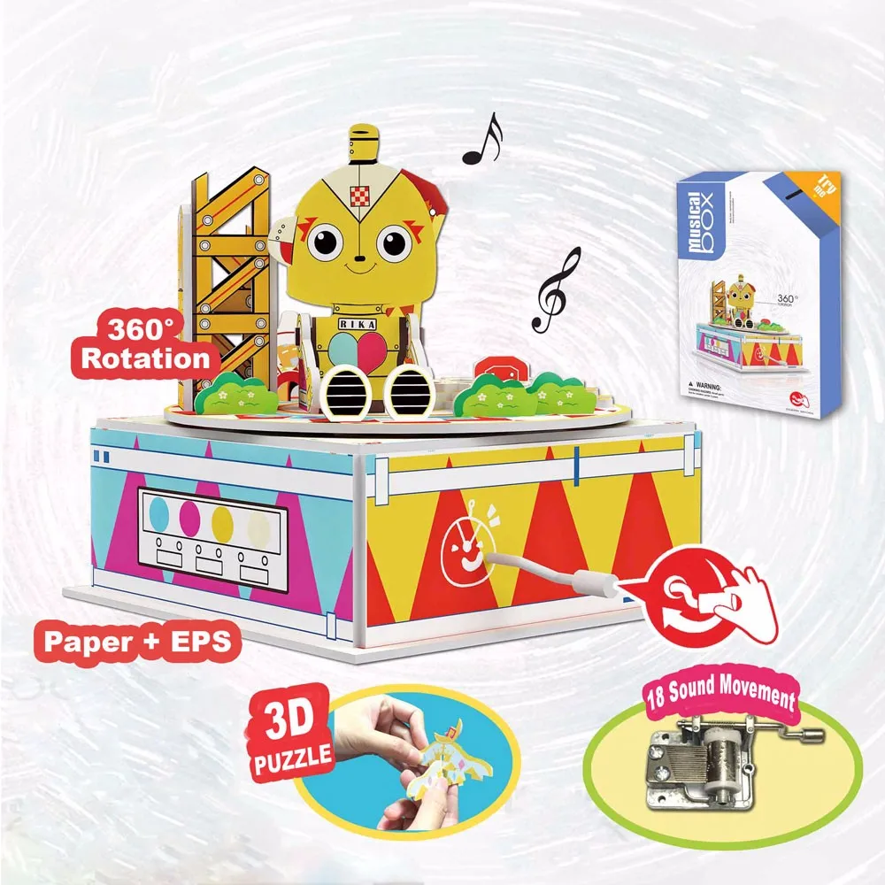 Enfants Cadeaux D Anniversaire Bricolage Puzzle Programmable Boite A Musique Avec 360 Degres Rotation Buy Boite A Musique Boite A Musique Bricolage Boite A Musique Programmable Product On Alibaba Com