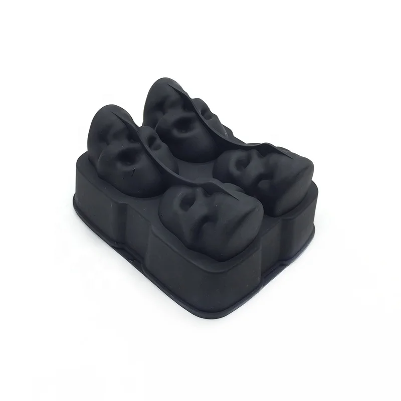 

Customized Design 2 inch Skull shaped ice ball FDA Silicone Skull Shaped Ice, Custom colors