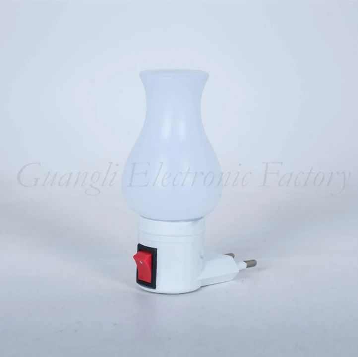 torch pillar Candle shape LED SMD mini switch plug in night light with 0.6W and 110V or 220V W002