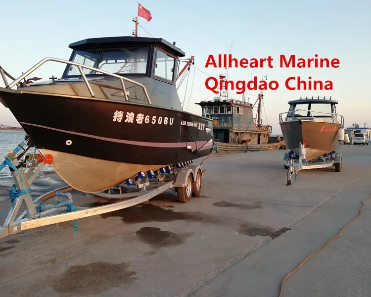 
Allheart Shark Cuddy Cabin 6.5m/21ft Aluminum Fishing Boat for Sale in China with CE Certification 